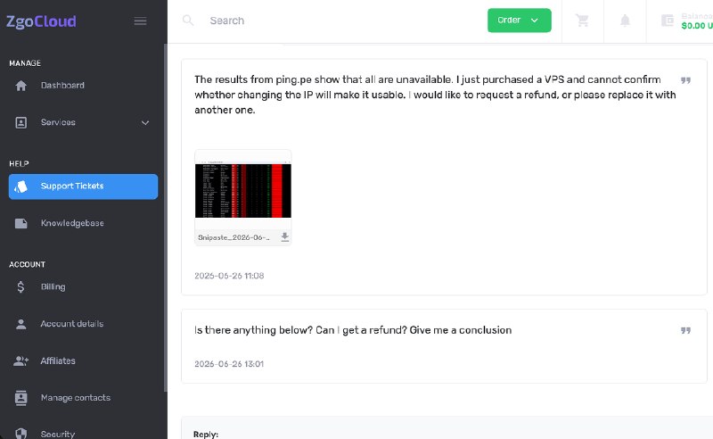 ping.pe 检测 IP 全红截图