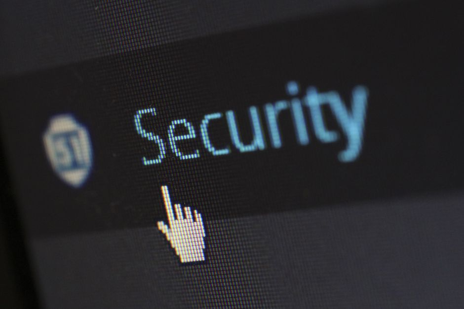 Warning signs representing online security risks and data privacy concerns