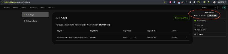 Nvidia 多 key 轮转架构示意图