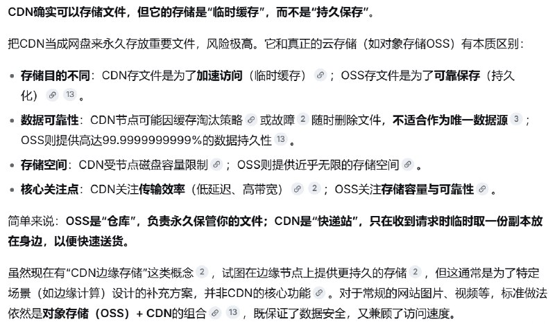 CDN OSS 架构示意图