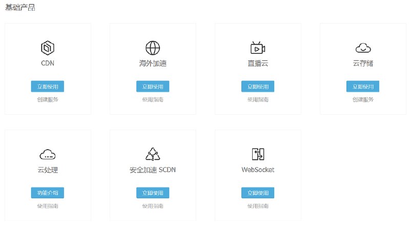 又拍云界面截图
