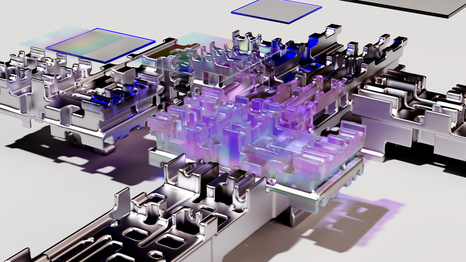 3D NAND堆叠工艺横截面微观结构示意图