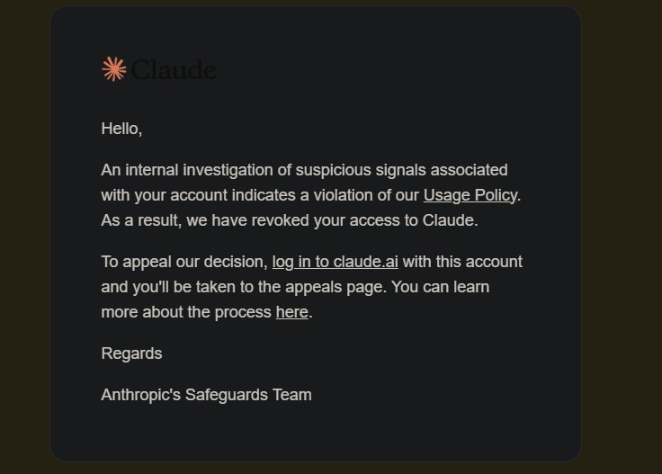 ChatGPT账号被限制界面