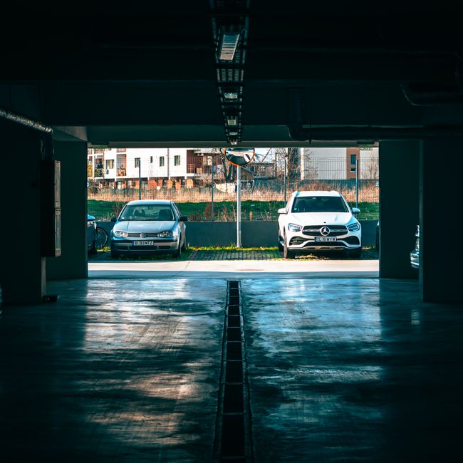 Mercedes Benz and Volkswagen buildings