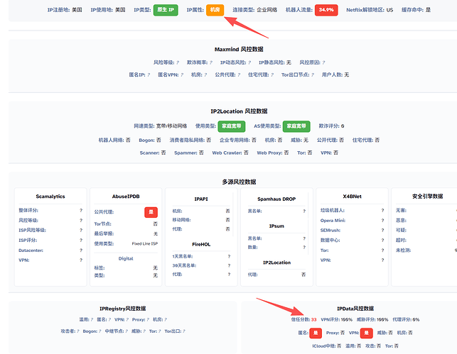 IP 信息检测工具界面
