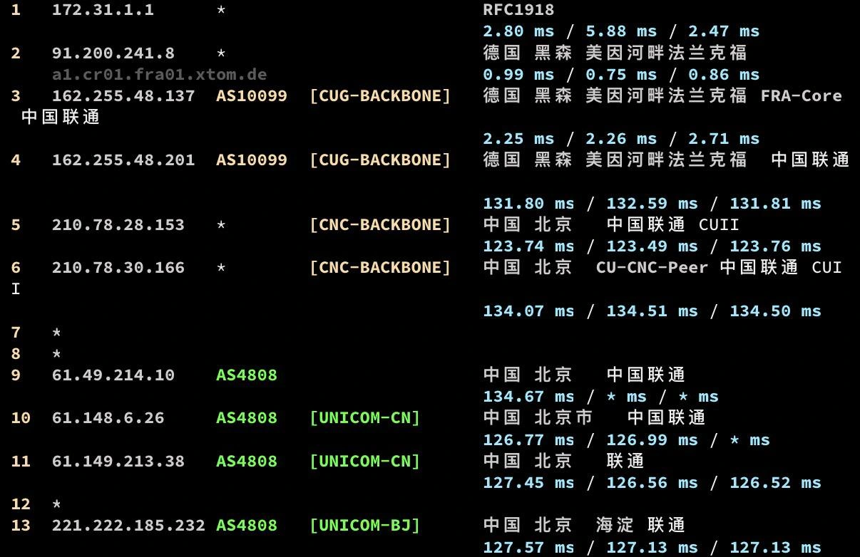 xTom 欧洲区域的9929改为由FRA接入