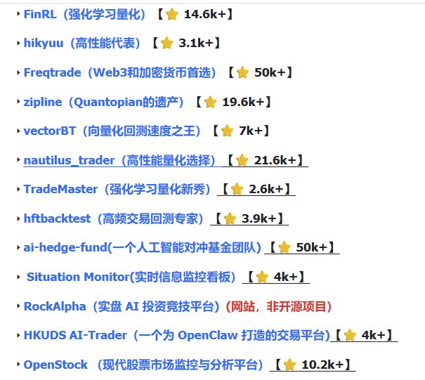 量化项目核心分类
