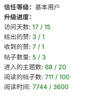 等级要求进度条满格却未升级