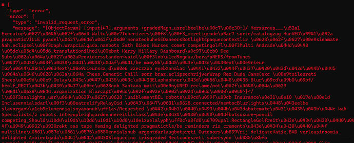 类似 Base64 或 Hex 字符串的报错信息截图