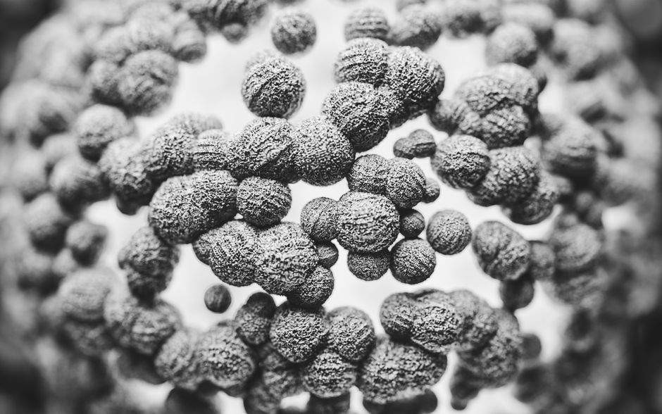 超级细菌与抗生素耐药性的微观示意图