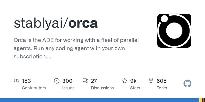 Orca GitHub 项目界面截图