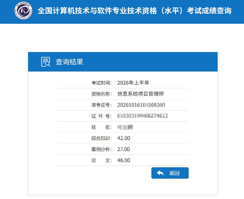 软考成绩对比图