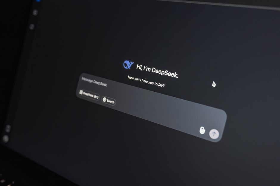 DeepSeek AI model interface and architecture concept