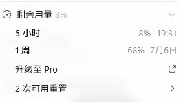 GPT额度显示异常截图