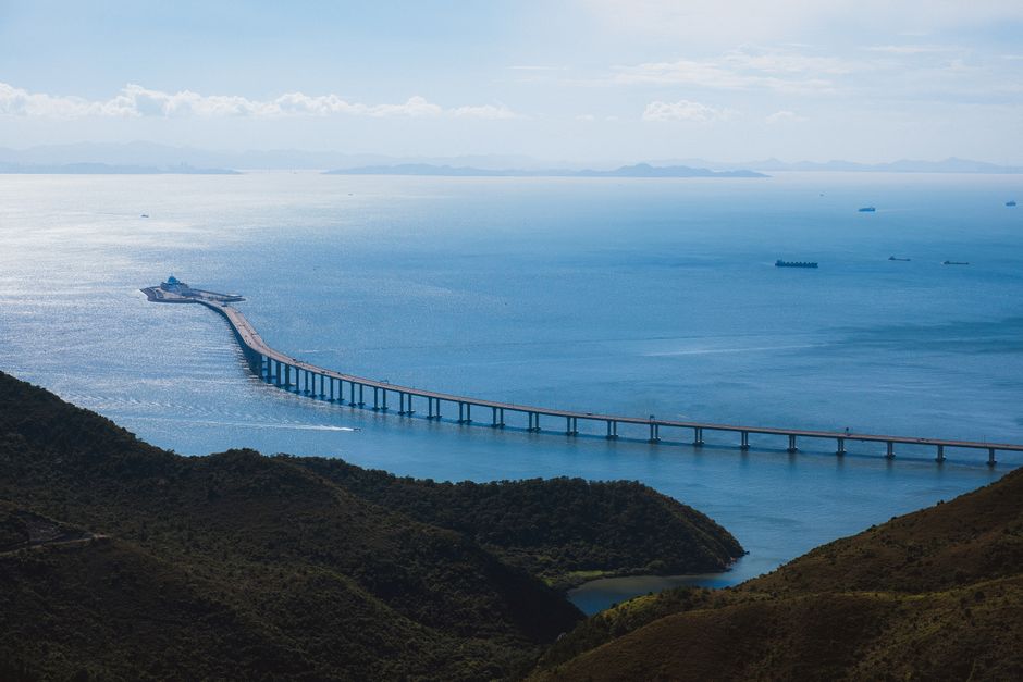 中美香港海底光缆线路示意图