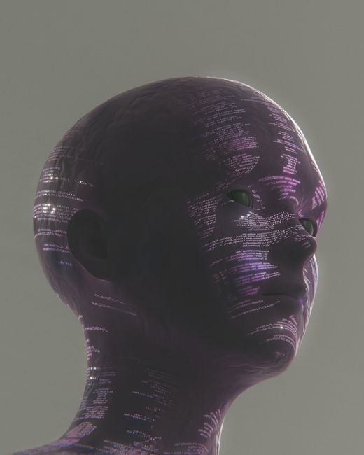AI 机器人编程概念图