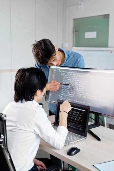 Code review process illustration