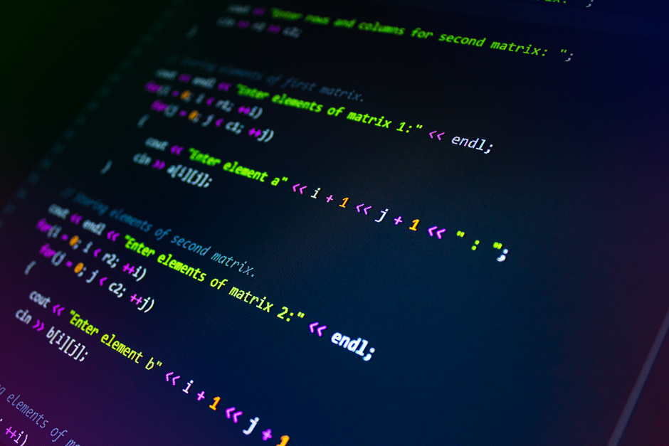 Flowchart showing decision logic for Python vs C++
