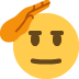 Saluting face emoji
