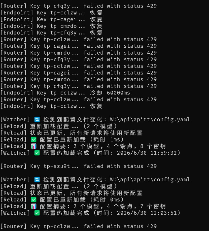本地API动态负载路由工具示意图