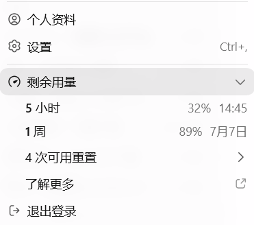Claude Codex 界面截图
