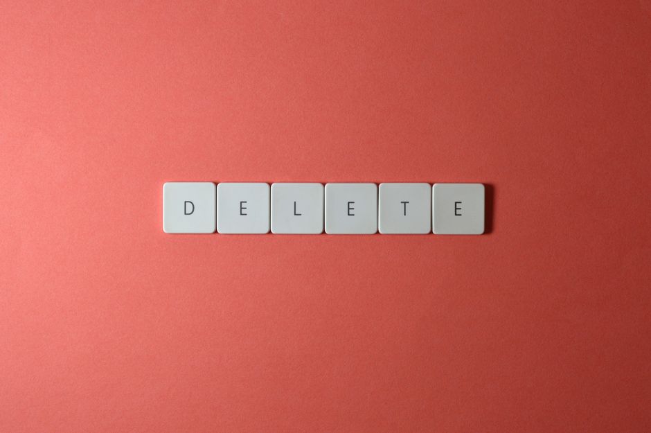 Delete Account 操作界面示意图