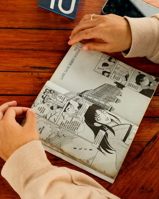 example of AI generated manga panels with consistent characters